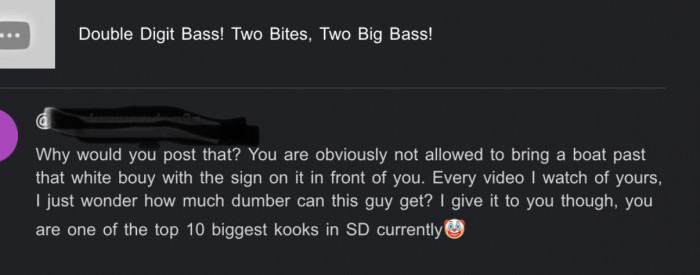 The types of comments I’ve been getting.
