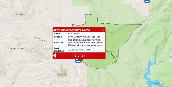 road open as of this morning
