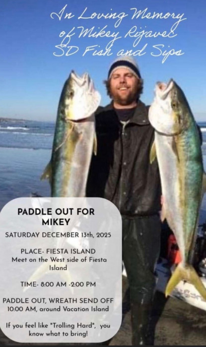 Mikey’s paddle out event