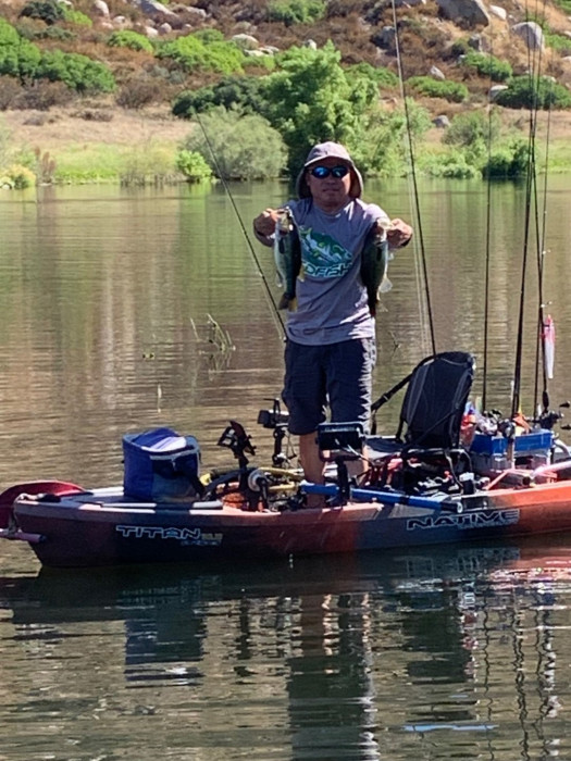 One cast, two fish. Nice.
