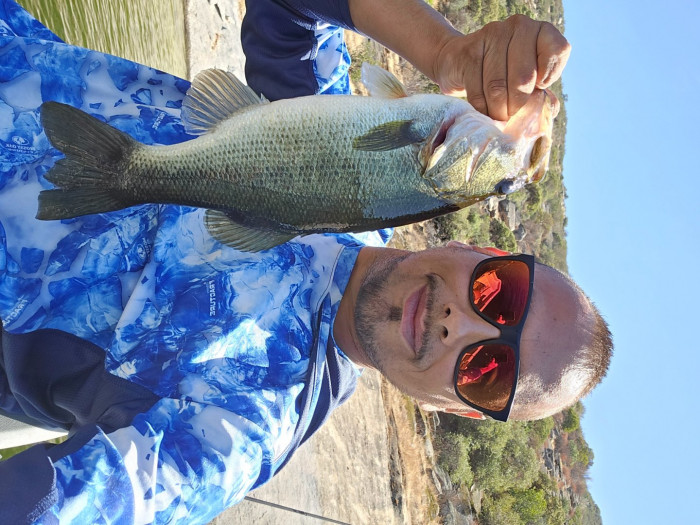 Last cast last fish off barrett....
